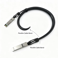 Kabel SFP28 25G DAC Pasif ke Kabel Twinax Tembaga SFP28 25G DAC Direct Attach 25Gbps Latensi Rendah untuk Kabel Rak Pusat Data