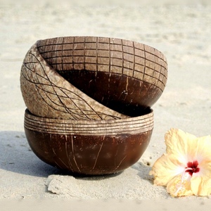Tazón de Coco Tallado Ecológico y Pulido, Más Vendido, y Accesorios de Cocina de Coco - Venta al por Mayor - Product Image 1