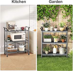 Modern Five-Layer Iron Standing Type Metal Rolling <b>Cart</b> Factory Price Gray Multi-Function Industrial Design - Product Image 5