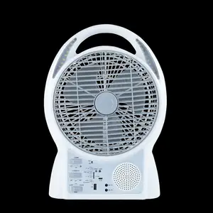 Bgteyoza — ventilateur solaire rechargeable, 8 pouces, avec système media led, pour l'intérieur et l'extérieur, offre spéciale