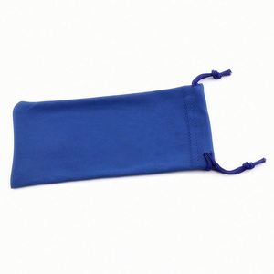 Wholesale Logo Custom <b>Black</b> White Eyeglasses Pouch Microfiber <b>Sunglasses</b> Bag 18*9cm - Product Image 4