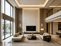 Maisons portables de luxe, maison intelligente préfabriquée, villa 3 chambres, maison modulaire préfabriquée, villa préfabriquée en acier léger