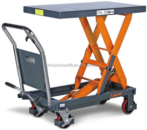 Table élévatrice à ciseaux hydraulique manuelle, capacité de levage de 170 cm, capacité de charge de 1000 kg, élévateur de marchandises portable pour atelier/entrepôt - Product Image 3
