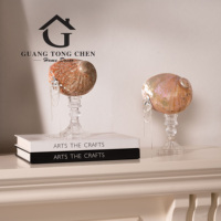 Décoration de maison de luxe, décorations de fête, accessoires pour la maison, intérieur moderne, ornements faits à la main en coquillages et en cristal