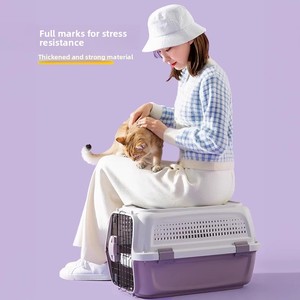 Cage de transport portable pour chien et chat, style spatial, conforme <span class=keywords><strong>IATA</strong></span>, pour les sorties et les voyages en voiture - Product Image 1