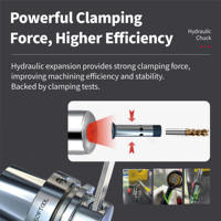 Pemegang Alat Hidrolik HSK50A Presisi Tinggi G2.5 Penyeimbangan Dinamis DIN69893 untuk Pusat Pemesinan CNC Milling