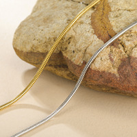 Mode ronde serpent chaîne bijoux à bricoler soi-même accessoires 45/50/55/60CM Couple chaîne collier