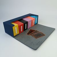 Boîte de rangement pour cartes de jeu TCG Yugioh, personnalisable en cuir ou en plastique, avec impression, pour cartes de poker, avec boîte