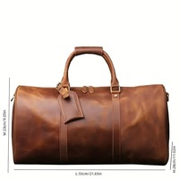 Sac de voyage week-end en cuir véritable personnalisé et durable pour homme, sac de sport de luxe, sac de voyage, sac de gym, sac à bandoulière, imperméable, en polyester, portable