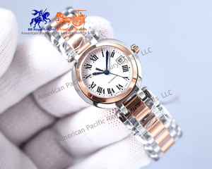 Montre à quartz élégante et décontractée pour femme Longnes, avec bracelet en acier de haute qualité, nouveau design avec cadran romain, tendance mode, boutique spécialisée - Product Image 3