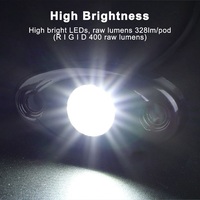 Kit de luces LED súper brillantes de color blanco puro, luces para rocas de alta luminosidad, impermeables IP68, para camiones, todoterreno, ATV, UTV, RZR, SUV