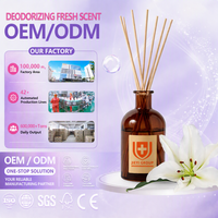 Diffuseur à bâtonnets Craft Kin Lily Jasmine pour la maison et la salle de bain, parfum longue durée, bâtonnets parfumés, désodorisant de voiture, flacon diffuseur à bâtonnets