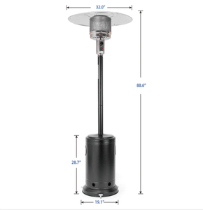 Chauffage au propane portable d'extérieur 46000 BTU, chauffage rapide, anti-basculement, arrêt automatique de la flamme, facile à déplacer pour patio, jardin et événements - Product Image 2