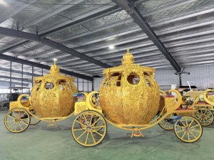 Carroza Eléctrica HengYiSheng Personalizada en Color para Bodas, Estilo Calabaza, Princesa Cenicienta, Transporte Especial, Henan - Product Image 1
