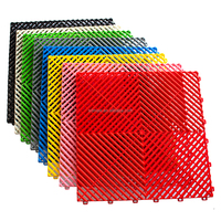 Baldosas de PVC Coloridas para Piso de Garaje, Interconectables, Rígidas, Modulares, Antideslizantes, Ecológicas y Resistentes al Desgaste para Autos