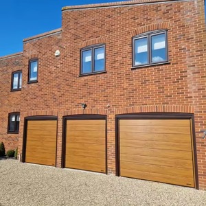 Puerta Aislante de Aluminio Impermeable Transparente para Exteriores de Casa, Puerta de Garaje Totalmente de Vidrio, Aislamiento para Puerta de Garaje - Product Image 1