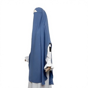 Magnifique khimar Safamedina pour femmes adultes, hijab français, khimar traditionnel musulman élégant - Product Image 3