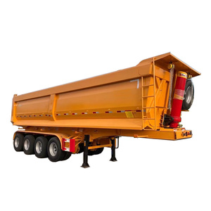Venta Directa de Fábrica, Remolque de Camión Semirremolque de Volteo Lateral de 4 Ejes, de Servicio Pesado, de 80, 100 y 150 Toneladas - Product Image 1