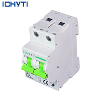 CHYT fait 2-pole DC MCB. 1000V, 6 - 63A pour rail DIN miniature. Assure la sécurité et le fonctionnement. Pour la qualité DC, fiable.