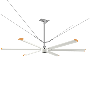 Pales de ventilateur de plafond industriel et ventilateurs axiaux adaptés à la ventilation et au refroidissement dans les ateliers et usines, design géométrique - Product Image 5