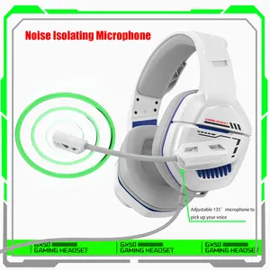 Gx50 Hoge Kwaliteit Speaker Headset Voor Gaming Beter Stereo Geluid Hoofdtelefoon Witte Headset