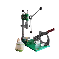 Machine manuelle commerciale pour l'ouverture et la découpe des noix de coco, équipement de traitement du jus de noix de coco pour les magasins de boissons