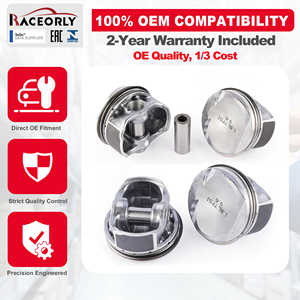 Kit de Pistones RACEORLY 06J107065AG +0.25 82.75mm para VW CC Passat <span class=keywords><strong>Audi</strong></span> <span class=keywords><strong>A3</strong></span> A4 EA888 1.8T CDH BZB CDA, Pasador de Pistón de 21mm - Product Image 2