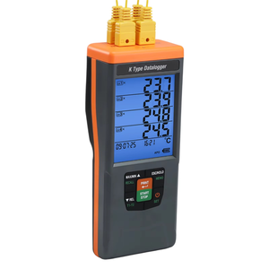 Medidor de Termopar Tipo K con Instrumento de Temperatura de 4 Canales, Capacidad de Registro de 48K, Registro de Datos y Salida CSV - Product Image 1