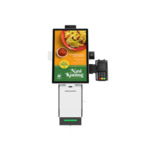 AWSTOUCH Terminal de Pago con Pantalla Táctil de Autoservicio de 15.6, 21.5 y 23.8 Pulgadas con Impresora Térmica para Restaurante