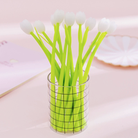 Stylo Gel en Silicone en Forme de Fleur de Tulipe à Couleurs Changeantes, Papeterie Créative et Mignonne, Fournitures Scolaires, Stylo en Forme de Fleur de Dessin Animé
