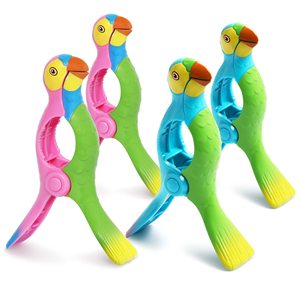 Nova Chegada Boa Venda Produtos Verão Plástico Praia Toalha Clipe Flamingo Animal Toalha De Banho Clipe - Product Image 1