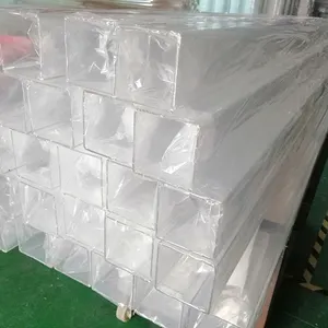 Nhà Máy Quảng Châu Bán Buôn Ống Pmma Vuông Trong Suốt Độ Trong Suốt Cao Ống Nhựa Acrylic Vuông