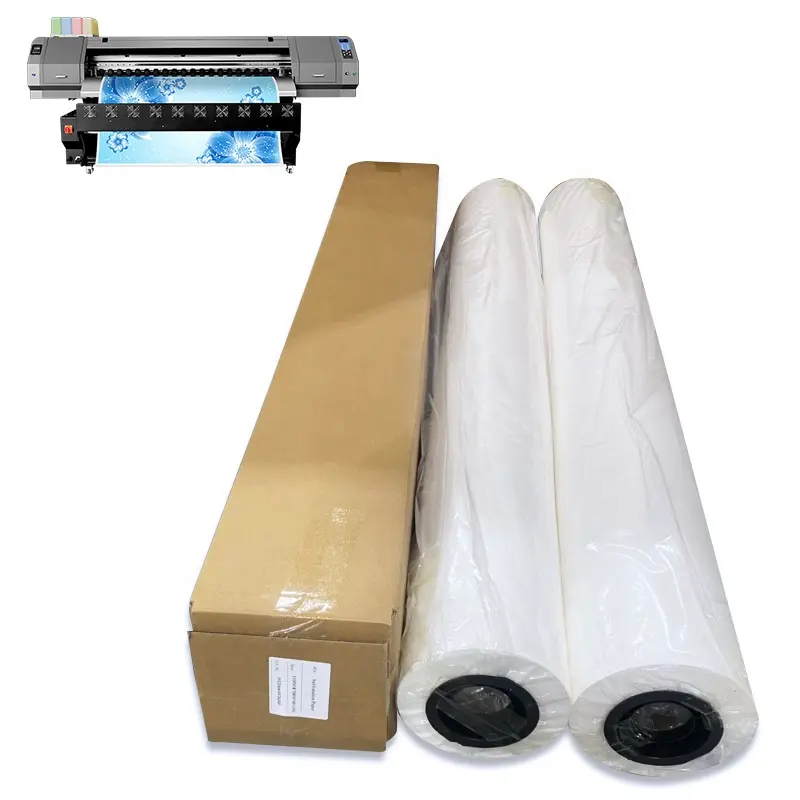 Snelle Droge 58G/80G/90G/100G/120gsm Sublimatie Papier Warmte-overdracht Papier roll Voor Digitaal Printen