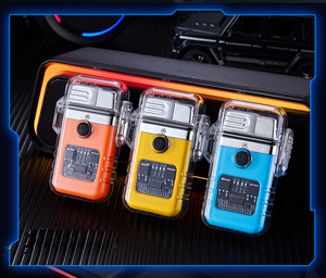 Encendedor recargable por USB, encendedor de butano recargable de Gas, impermeable, para acampar al aire libre, barbacoa, chimenea a prueba de viento, velas para encendedor de cigarrillos - Product Image 3