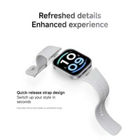 Montre connectée REDMI Watch 6 Active 41 mm carrée AMOLED avec réveil, moniteur de fréquence cardiaque, suivi du sommeil, GPS, NFC, bracelet unisexe en TPU