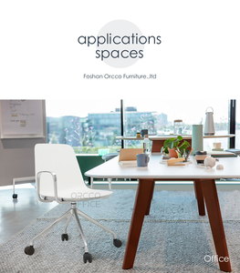 Diseño Interior Asientos <span class=keywords><strong>Serie</strong></span> Plástico Cuero Tapizado Aluminio Metal Base Giratoria Co-working Personal Tarea Sillas de Oficina - Product Image 2