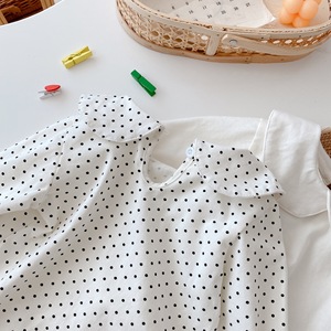 Camisa de Manga Larga con Cuello Nuevo de Algodón Blanco para Primavera e Invierno, <span class=keywords><strong>Blusa</strong></span> para Bebé - Product Image 3