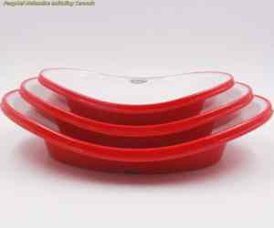 Assiette à dîner ovale longue en mélamine bicolore au design moderne Impression personnalisée écologique en gros Bon marché Soupe profonde en matière plastique - Product Image 4