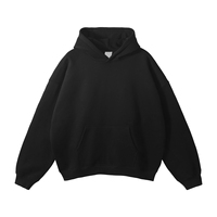 Hoodie Kasual Musim Dingin Bahan Fleece Katun Tebal Regular Fit dengan Desain Jaring Laba-laba - Unisex