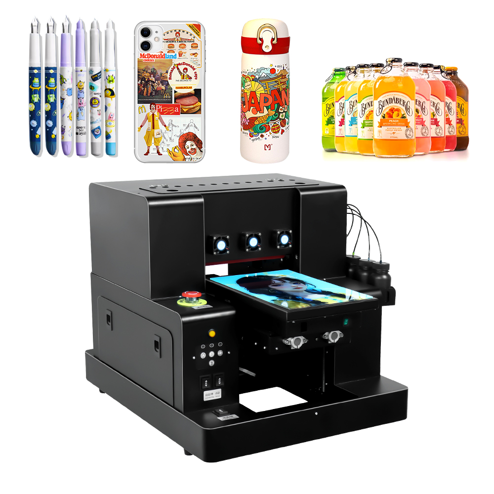 COLORSUN A4 полностью автоматический XP600 Ультрафиолетовый принтер многофункциональный для деревянной бутылки акриловый металлический принт