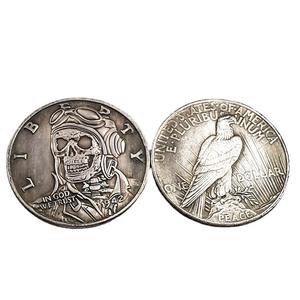 Посеребренная монета с черепом - Product Image 6