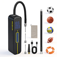 New Design Electric Ball Pump Portable Air Compressor Digital Display Rechargeable Tire Pressure Monitor Tire Inflation