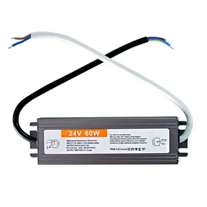 Tahan Air Elektronik LED Driver 60 W 100W 200 W IP67 Lampu LED Power Supply Luar Ruangan untuk LED modul Lampu