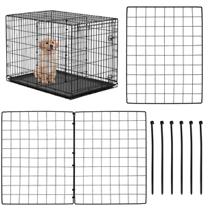 Multifunctional Pet Cage Dog <b>Crate</b> with Plastic Base Suitable for Dogs Cats Chickens Rabbits - Product Image 1