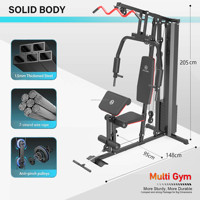 Equipo de Gimnasio Multifuncional para el Hogar, Estación de Ejercicio Todo en Uno para Entrenamiento de Fuerza