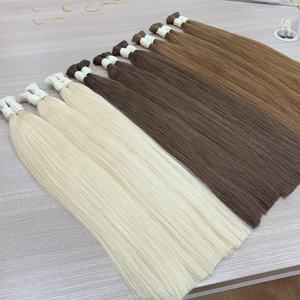 Estensioni di Capelli Umani Remy 100% per Intrecciare, Prezzo di Fabbrica all'Ingrosso, Colori Personalizzati, Setosi e Lisci - Product Image 5