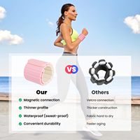 Poids de poignet magnétique personnalisé en gros avec logo, poids de poignet en silicone de 2 lb pour femmes, accessoires de Pilates, équipement de gym