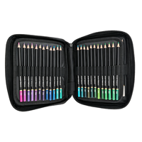 Crayons de couleur professionnels à base d'huile, 72 couleurs, avec sac de transport portable, ensemble de crayons de couleur pour enfants, kit de dessin et de peinture pour artistes, papeterie
