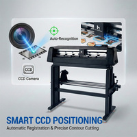 Machine automatique de découpe UV DTF Hanrun à double tête, homologuée CE, avec positionnement CCD pour coupes complètes et partielles