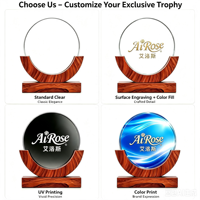Koleksi Yiwu K9 Kristal Tahan Air Terukir Laser Dapat Disesuaikan Premium Bertema Olahraga Cetak Letterpress Piala Penghargaan Suvenir